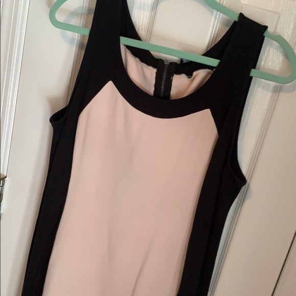 Cotton Colorblock Dress Black/Baby Pink - Picture 8 of 8